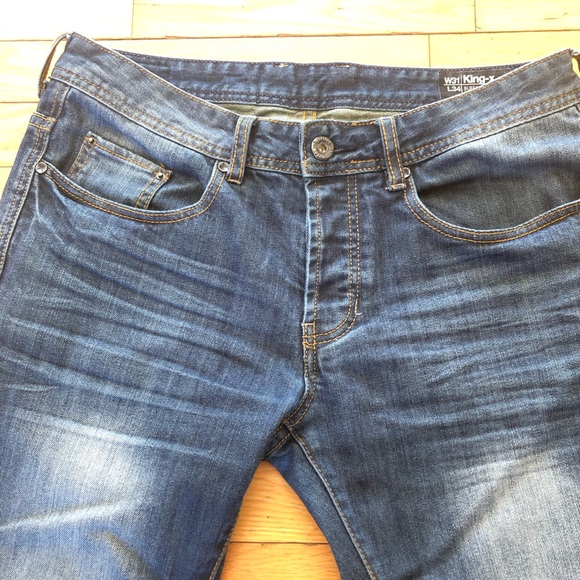 BUFFALO-King-X Slim boot stretch dark wash jeans. Size 31X34. - Picture 5 of 14